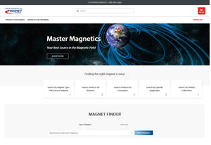 Master Magnetics New Website Screenshot