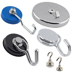 Hook magnets and magnetic clamps