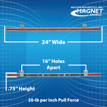 Load image into Gallery viewer, AMC24PLC 24&quot; Magnetic Tool Bar¸ Screw Mount - Side View