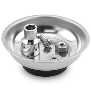07683 3" Round Magnetic Parts Tray - In Use