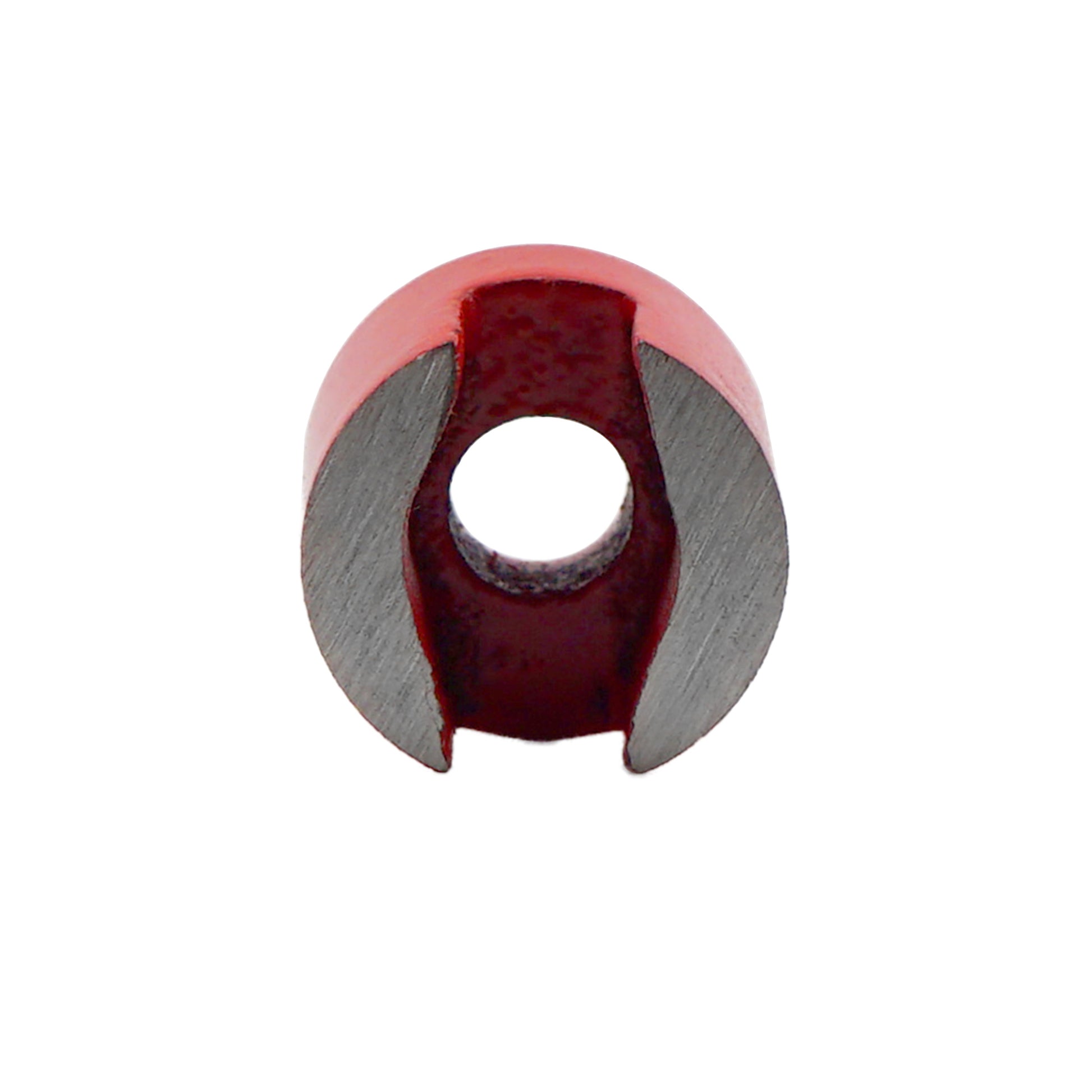 Load image into Gallery viewer, 07258 Alnico 2-Pole Button Magnet with Keeper - Side View