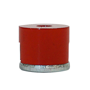 07258 Alnico 2-Pole Button Magnet with Keeper - Side View