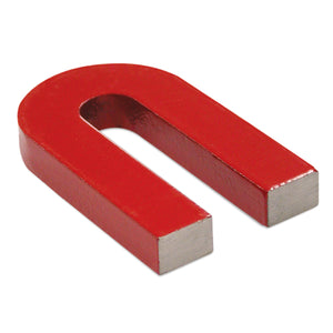 07225 Alnico Horseshoe Magnet with Keeper - 45 Degree Angle View