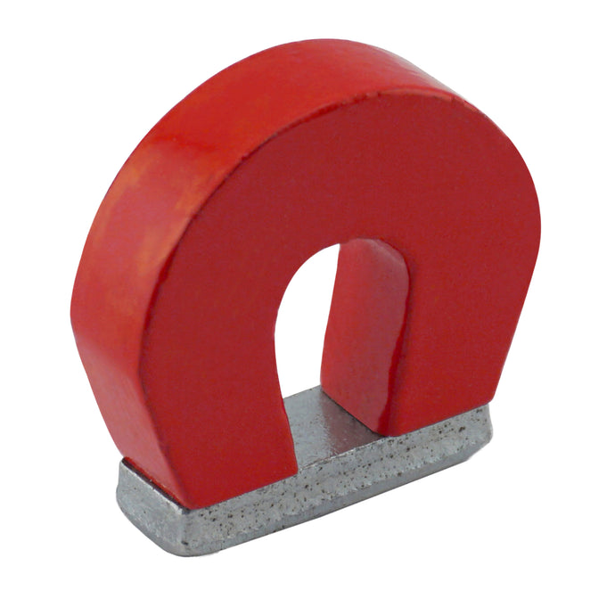 07279 Alnico Horseshoe Magnet with Keeper - 45 Degree Angle View