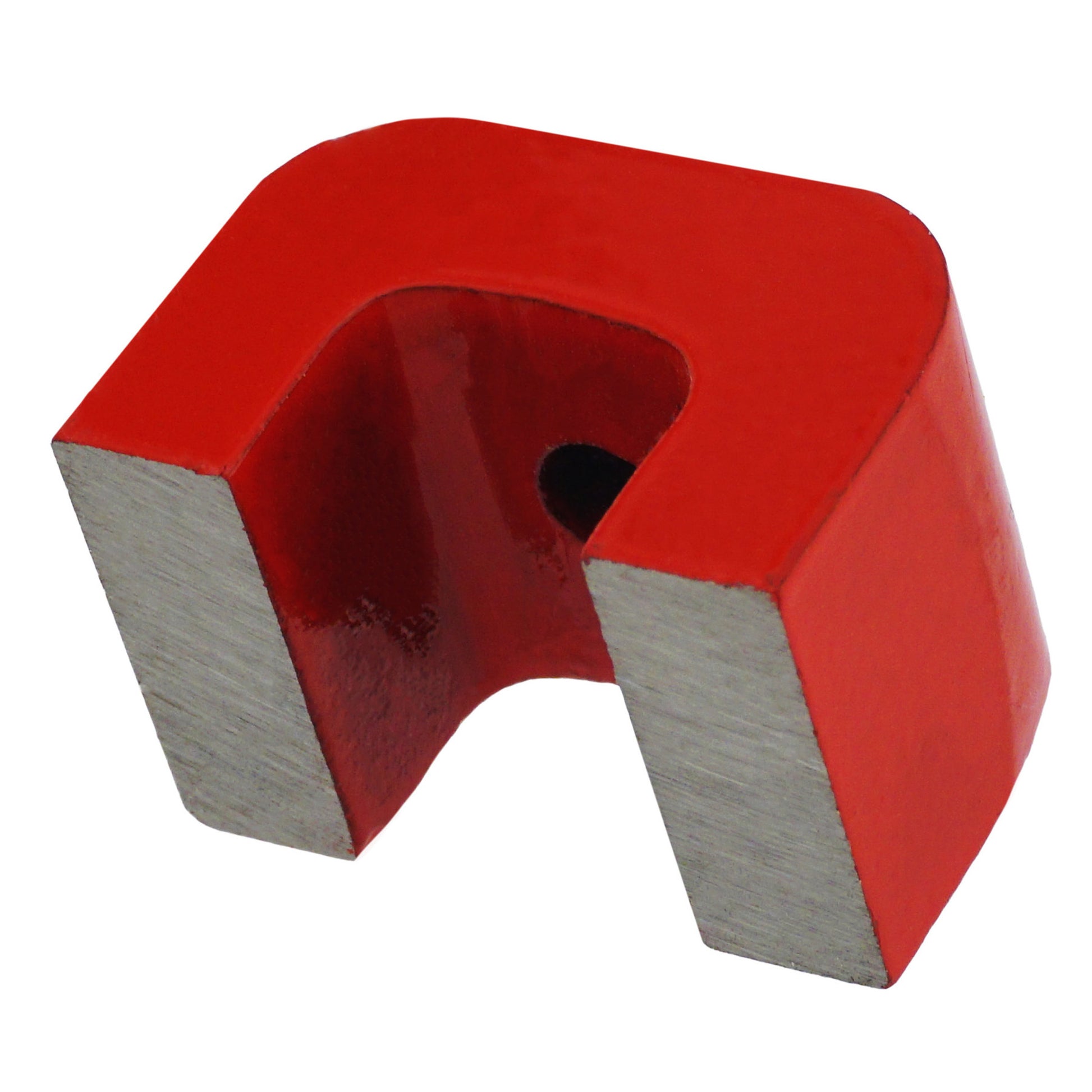 Load image into Gallery viewer, HS811NS01 Alnico Horseshoe Magnet with Keeper - 45 Degree Angle View