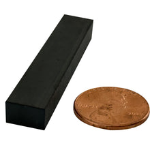 Load image into Gallery viewer, CB003910-S Ceramic Block Magnet - 45 Degree Angle View Compared to Penny