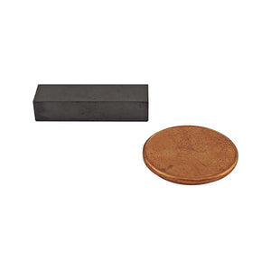 CB005036-S Ceramic Block Magnet - Compared to Penny for Size Reference