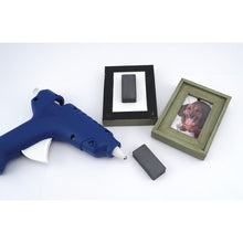 Load image into Gallery viewer, CB247MAG Ceramic Block Magnet - Demonstration of How Magnet Can be Glued to Picture Frames
