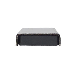 CA293 Ceramic Channel Magnet with Plated Base - Side View