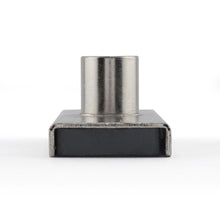 Load image into Gallery viewer, CA293WN Ceramic Channel Magnet with Plated Base &amp; Nut - Bottom View