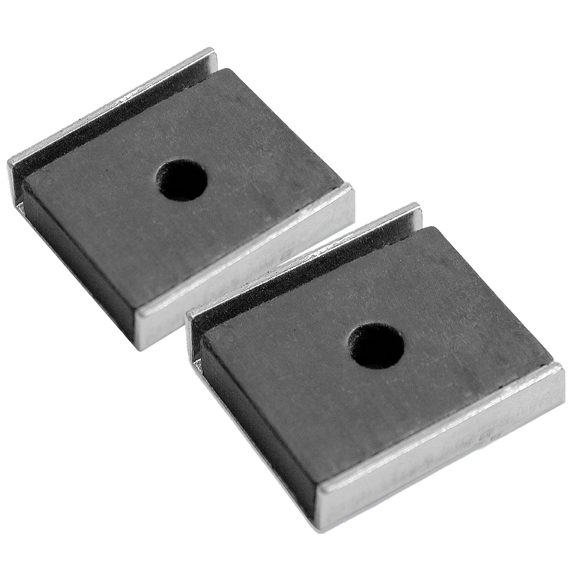 Load image into Gallery viewer, 07220 Ceramic Latch Magnet Channel Assemblies (2pk) - 45 Degree Angle View