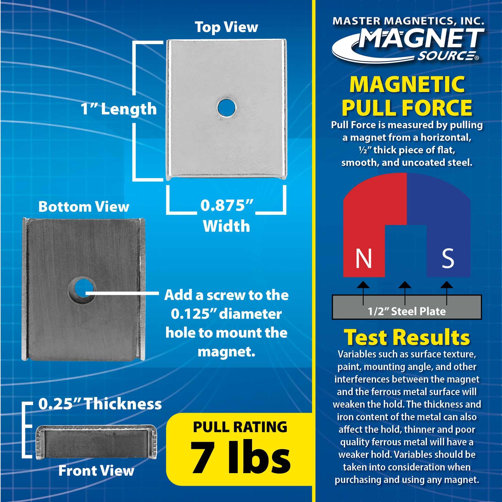 Load image into Gallery viewer, 07220 Ceramic Latch Magnet Channel Assemblies (2pk) - Bottom View