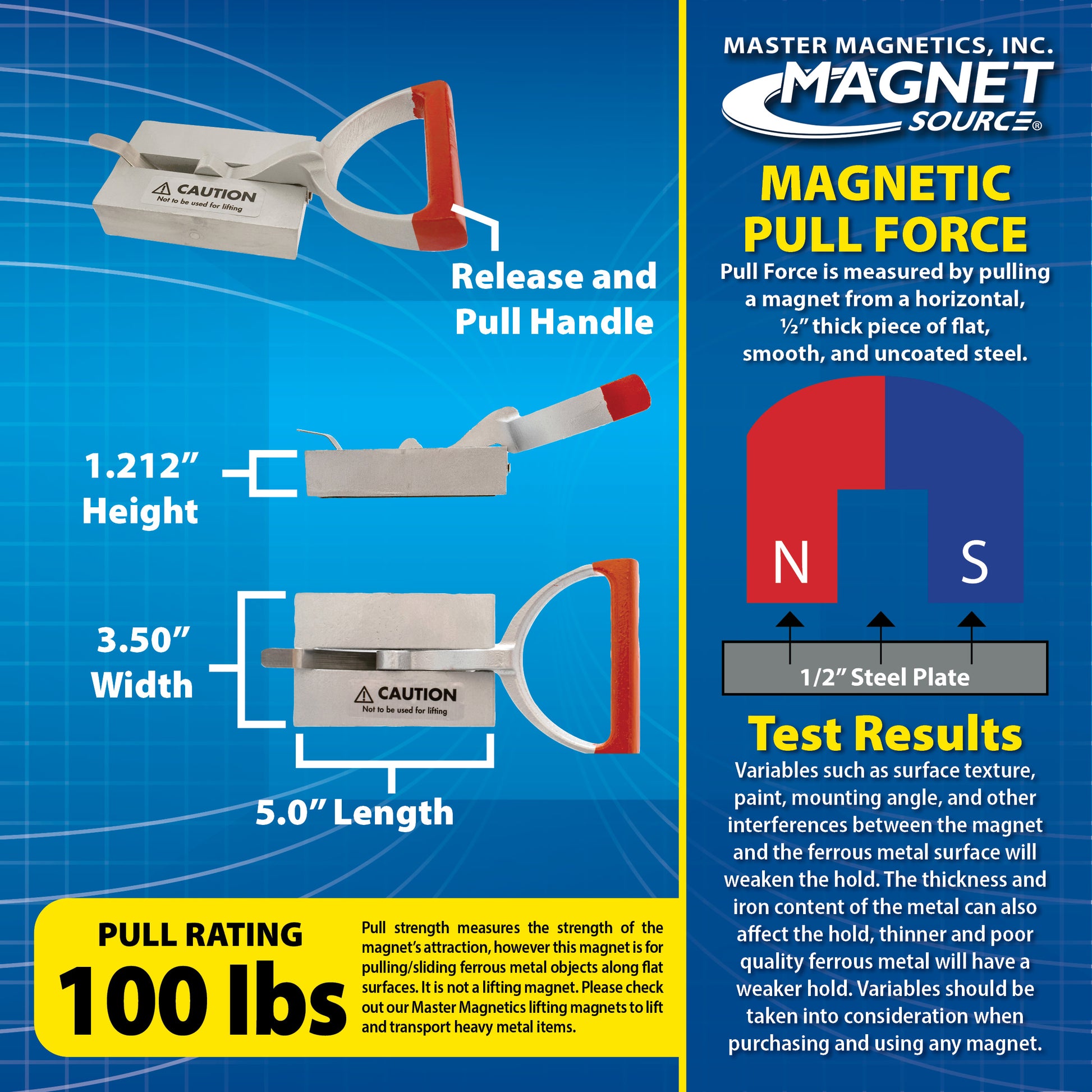 Load image into Gallery viewer, BC100C Ceramic Magnetic Gripper with Quick Release - Side View