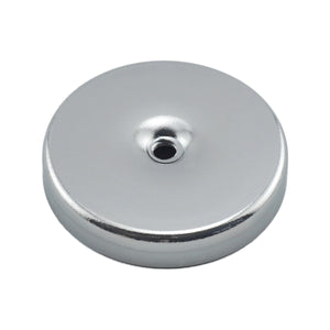 RB44C Ceramic Round Base Magnet with Female Thread - 45 Degree Angle View