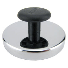 Load image into Gallery viewer, HMKR-50 Ceramic Round Base Magnet with Knob - 45 Degree Angle View