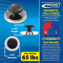 Load image into Gallery viewer, HMKR-70 Ceramic Round Base Magnet with Knob - Front View