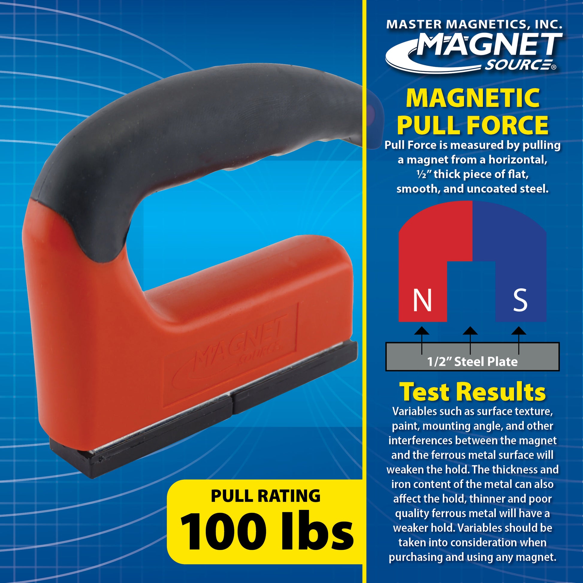 Load image into Gallery viewer, 07501 Ergonomic Handle Magnet - Back of Packaging