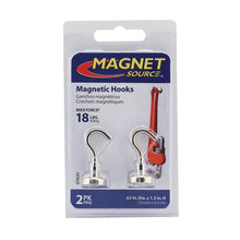 Load image into Gallery viewer, 07631 Grade 42 Neodymium Magnetic Hooks (2pk) - Front View