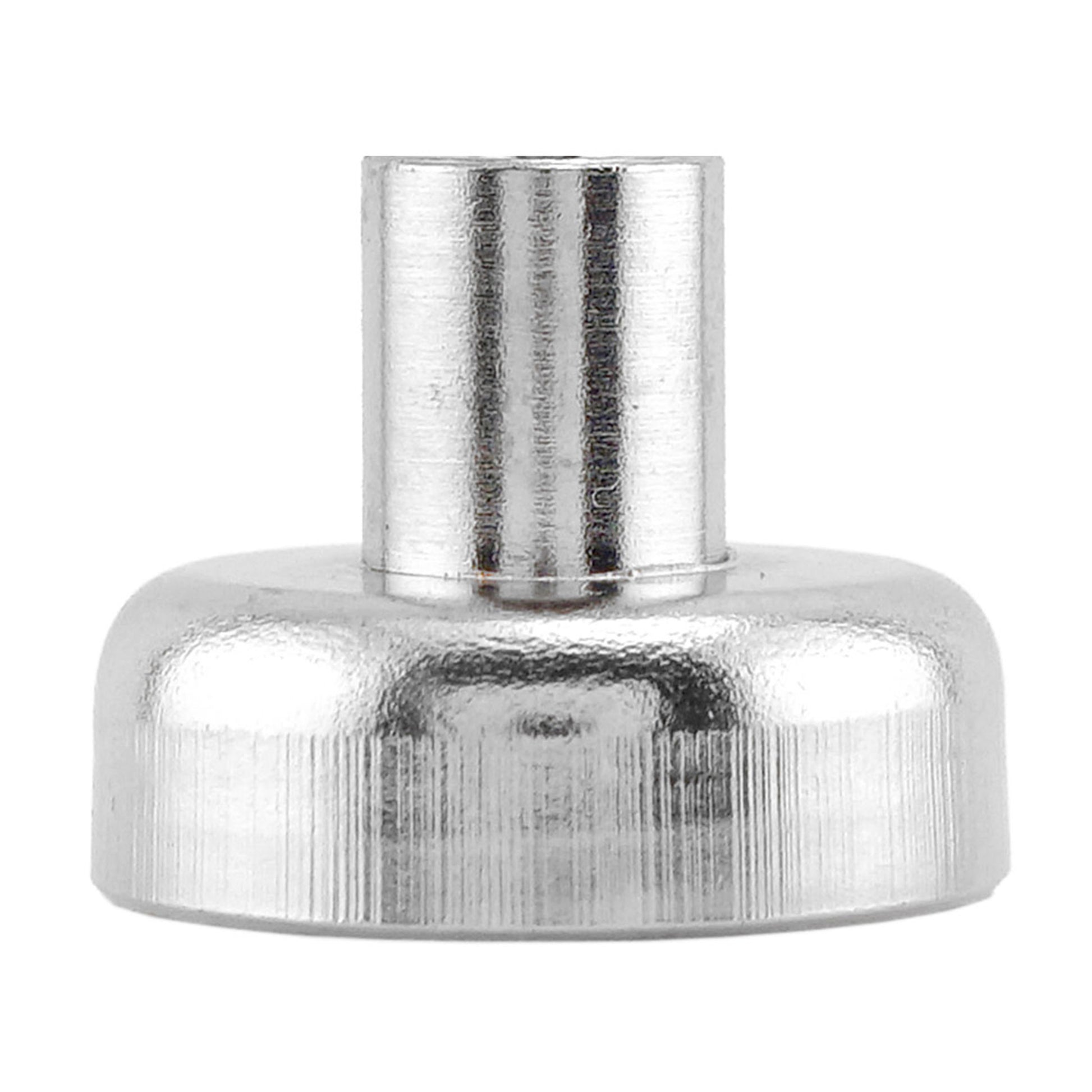 Load image into Gallery viewer, NACF078 Grade 42 Neodymium Round Base Magnet with Female Thread - Side View