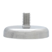 Load image into Gallery viewer, NACM165 Grade 42 Neodymium Round Base Magnet with Male Thread - Side View