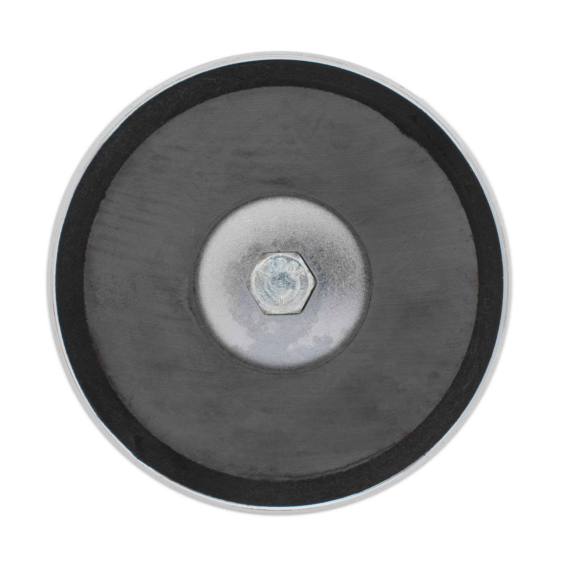 Load image into Gallery viewer, RB80B3N Heavy-Duty Ceramic Round Base Magnet with Bolt and Nuts - Top View