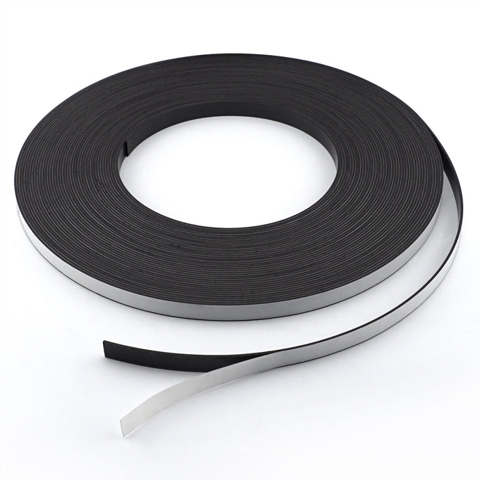 PSM2-060-.50X100A-AMP-F High Energy Flexible Magnetic Strip with Adhesive - 45 Degree Angle View