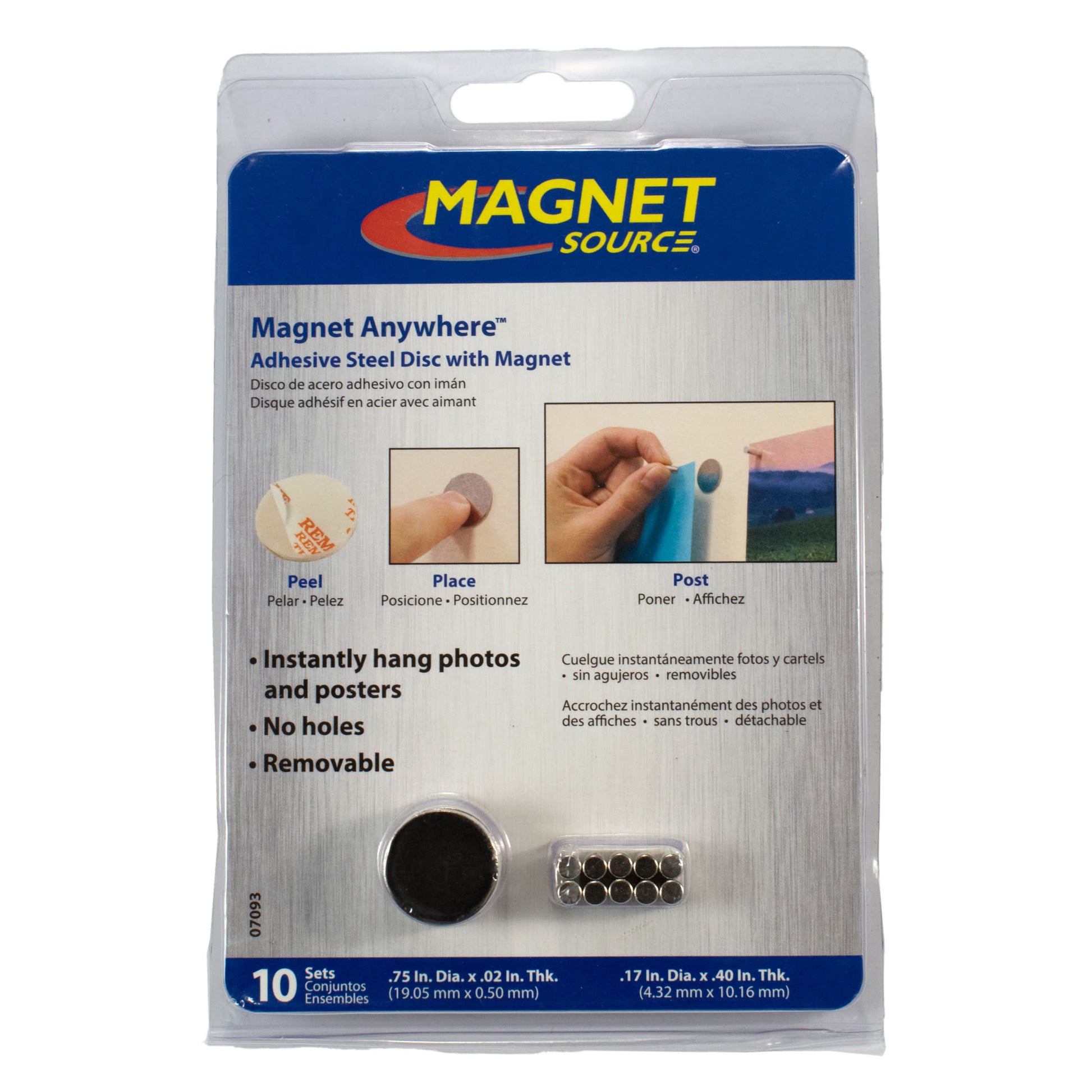 Load image into Gallery viewer, 07093 Magnet Anywhere™ (10pk) - Side View