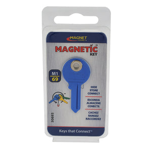 50693 Magnetic Key, M1-69 Blue - Side View