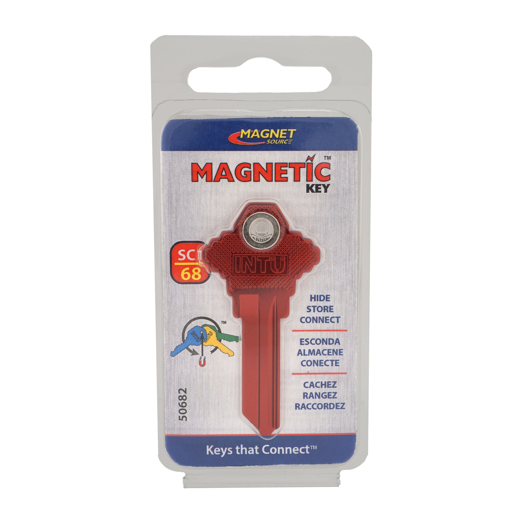 Load image into Gallery viewer, 50682 Magnetic Key, SC1-68 Red - Side View