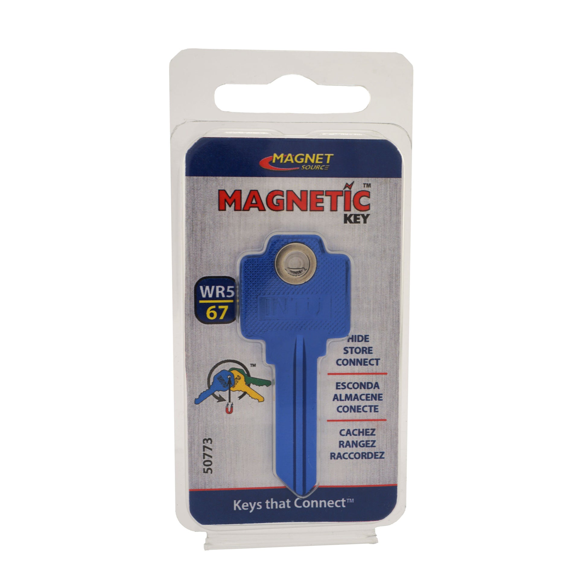 Load image into Gallery viewer, 50773 Magnetic Key, WR5-67 Blue - Side View