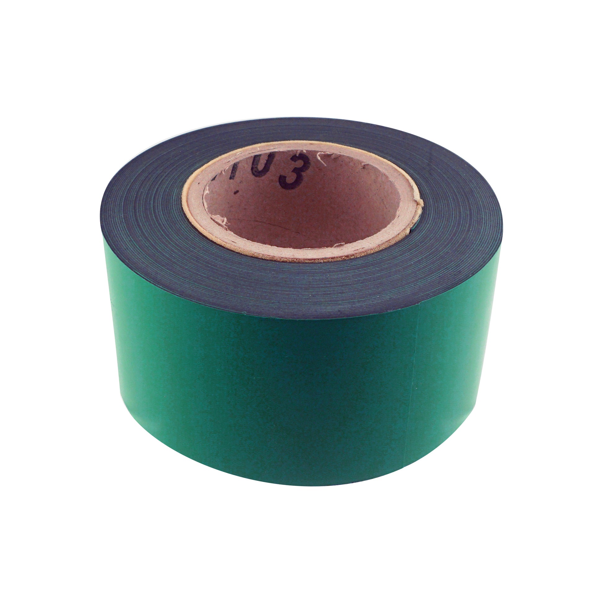 Load image into Gallery viewer, ZGN03080GR/WKS50 Magnetic Labeling Strip with Green Vinyl Surface - 45 Degree Angle View