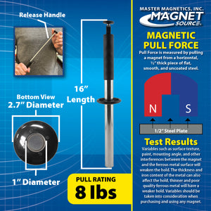 RHS02 Magnetic Retrieving Baton with Release - Side View