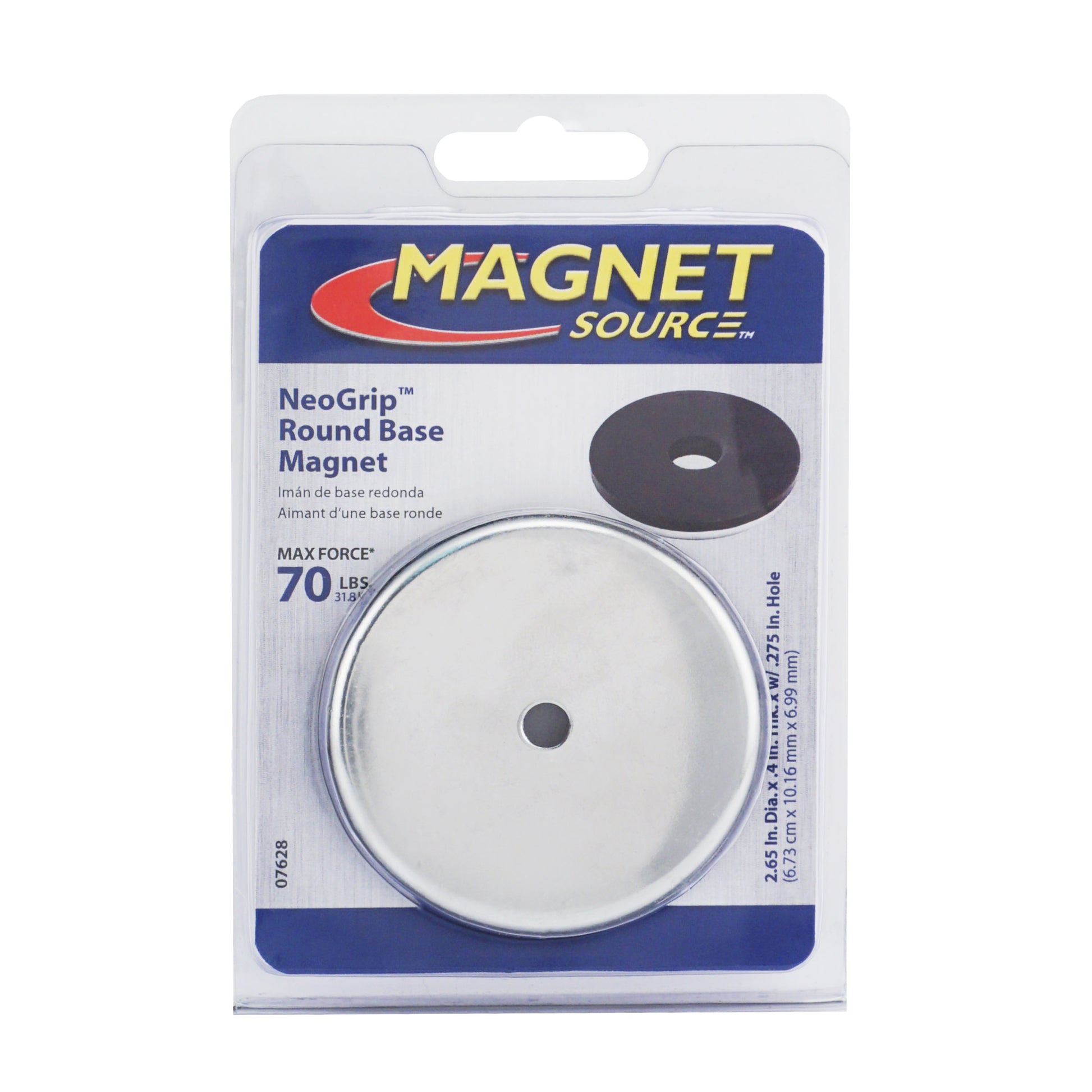 Load image into Gallery viewer, 07628 NeoGrip™ Round Base Magnet - Side View