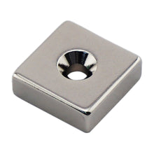 Load image into Gallery viewer, NB002553NCTS Neodymium Countersunk Block Magnet - Front View