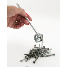 Load image into Gallery viewer, 07264 Neodymium Magnetic Pick-Up Tool with Pocket Clip - In Use