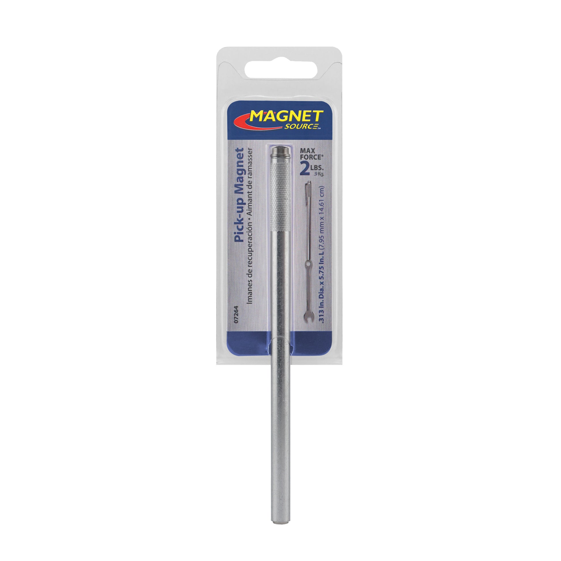 Load image into Gallery viewer, 07264 Neodymium Magnetic Pick-Up Tool with Pocket Clip - Bottom View