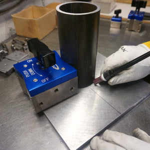 MWS1000 Neodymium On/Off Magnetic Welding Square - In Use