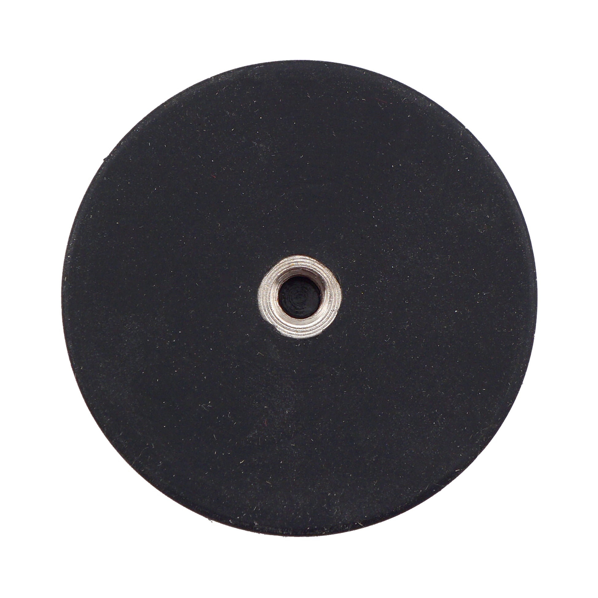 Load image into Gallery viewer, NADR169F Neodymium Rubber Coated Round Base Magnet with Female Thread - Bottom View