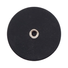 Load image into Gallery viewer, NADR169F Neodymium Rubber Coated Round Base Magnet with Female Thread - Bottom View