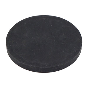 NADR257F Neodymium Rubber Coated Round Base Magnet with Female Thread - 45 Degree Angle View