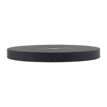 Load image into Gallery viewer, NADR257F Neodymium Rubber Coated Round Base Magnet with Female Thread - Side View