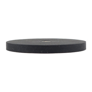 NADR257F Neodymium Rubber Coated Round Base Magnet with Female Thread - Side View