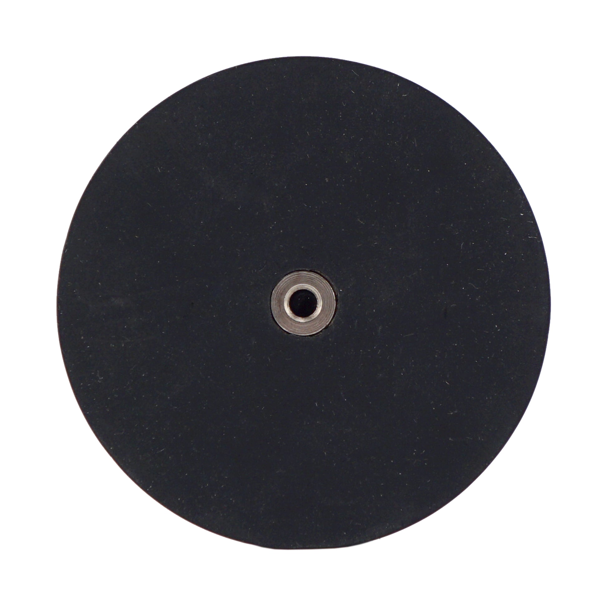 Load image into Gallery viewer, NADR257F Neodymium Rubber Coated Round Base Magnet with Female Thread - Bottom View
