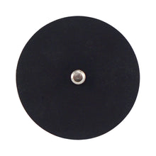 Load image into Gallery viewer, NADR169M Neodymium Rubber Coated Round Base Magnet with Male Thread - Bottom View