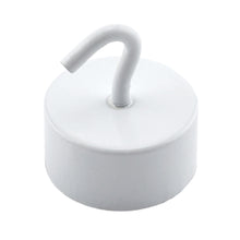 Load image into Gallery viewer, MHHH61 Neodymium White Magnetic Hook - 45 Degree Angle View