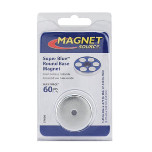 07606 Super Blue™ Neodymium Round Base Magnet - Side View