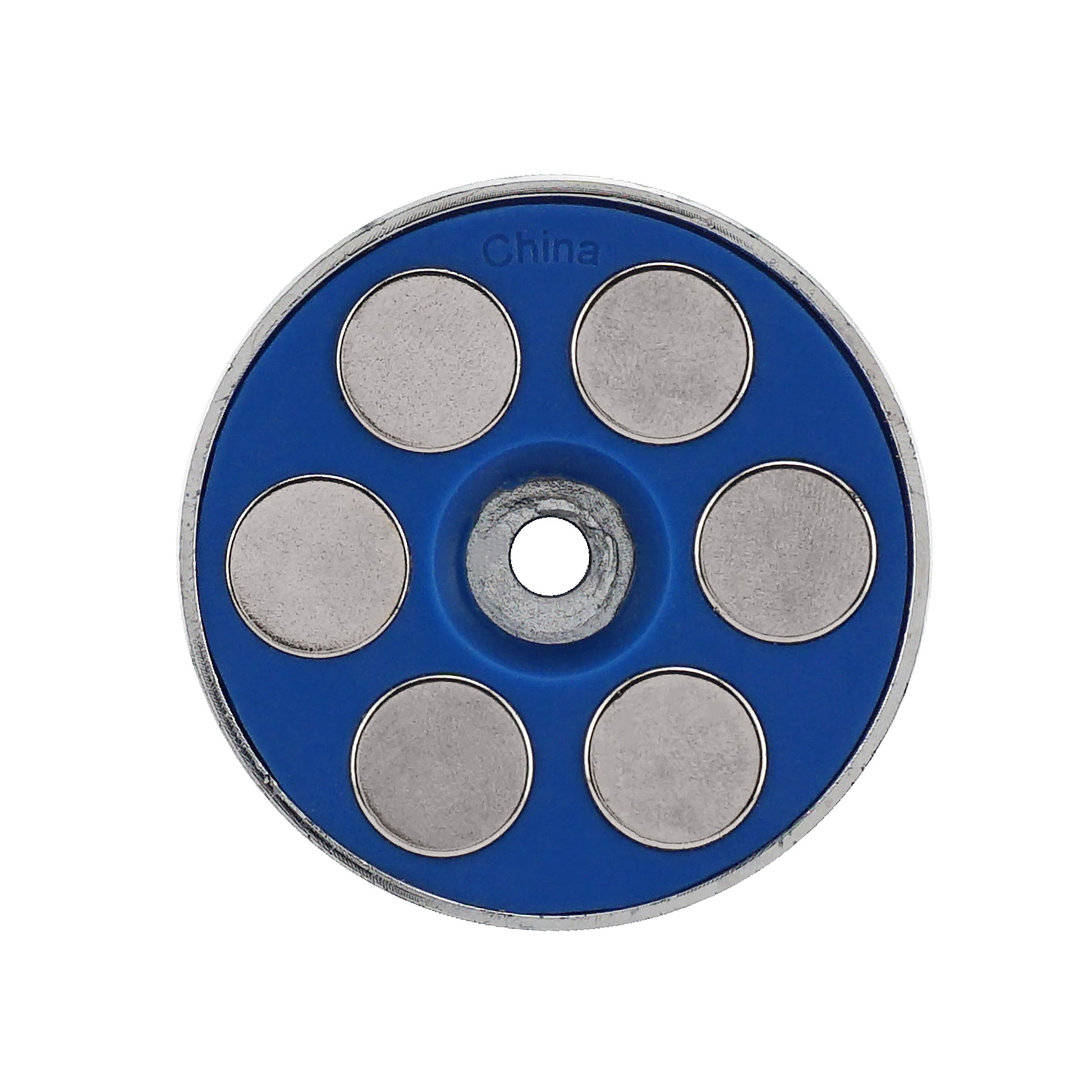 Load image into Gallery viewer, 07606 Super Blue™ Neodymium Round Base Magnet - Back of Packaging