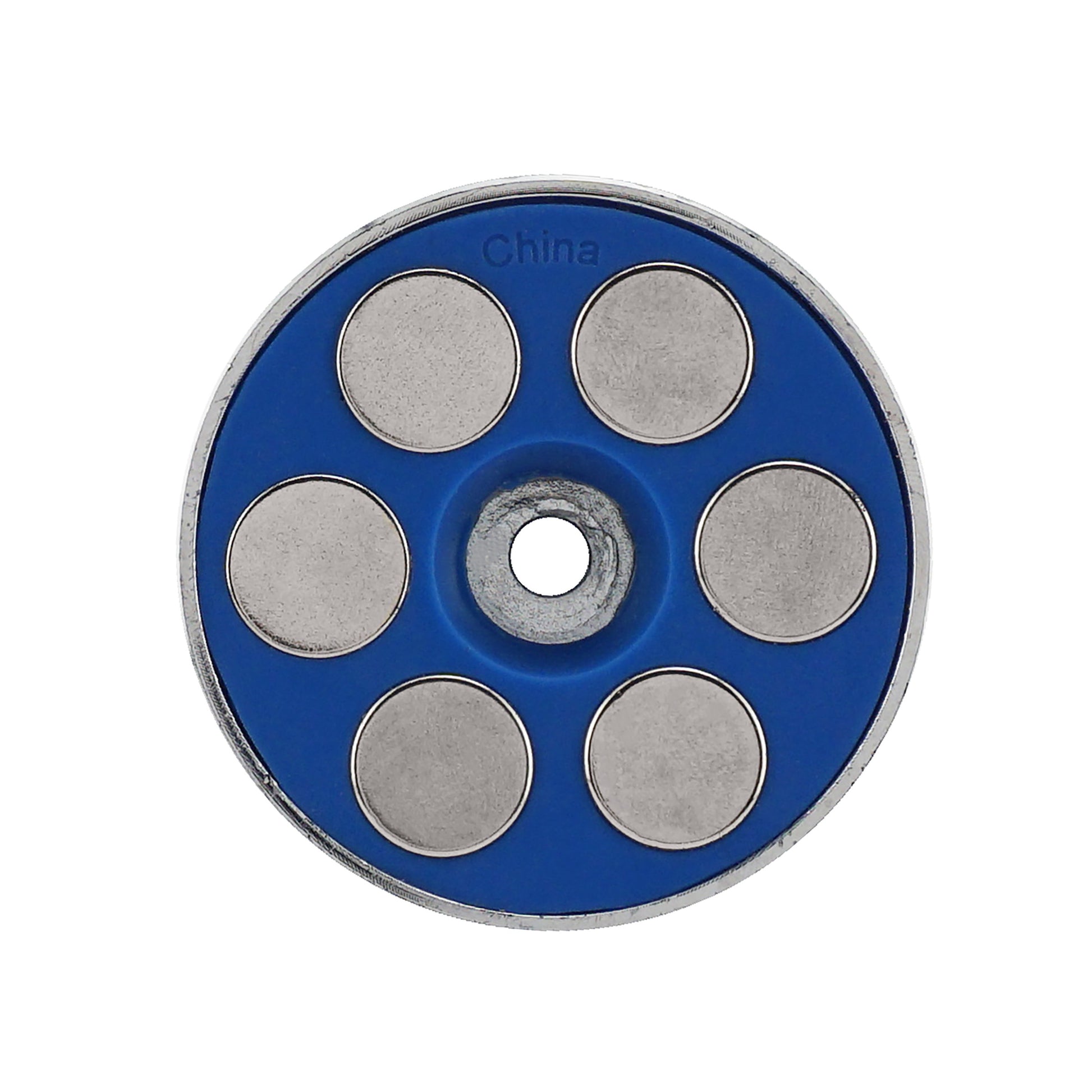 Load image into Gallery viewer, RB45BL-NEOBX Super Blue™ Neodymium Round Base Magnet - Front View