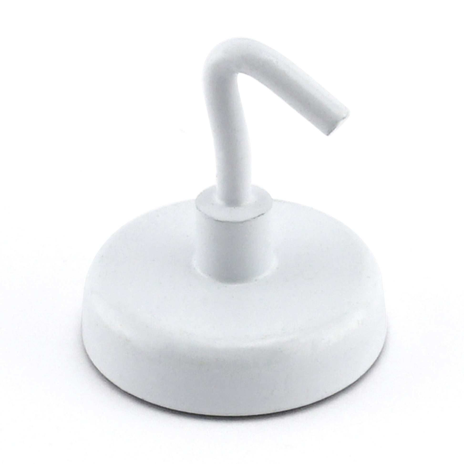 Load image into Gallery viewer, MHHH14 White Magnetic Hook - 45 Degree Angle View