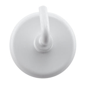 MHHH14 White Magnetic Hook - Top View
